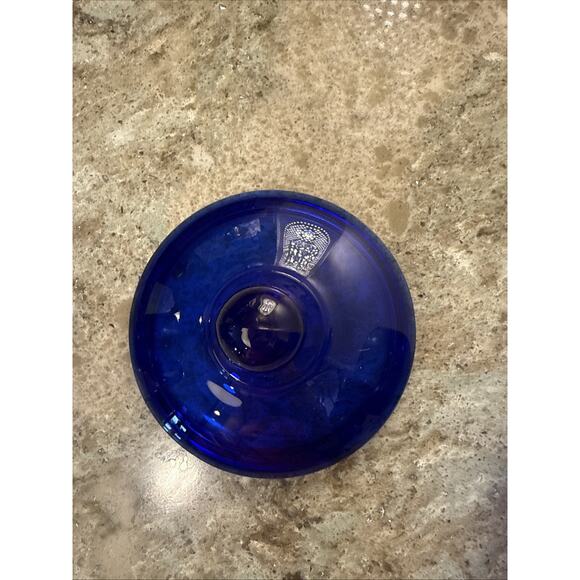 Vintage Cobalt Blue Anchor Hocking Creamer‎ & Covered Sugar Bowl Set EXCELLENT - Picture 4 of 8